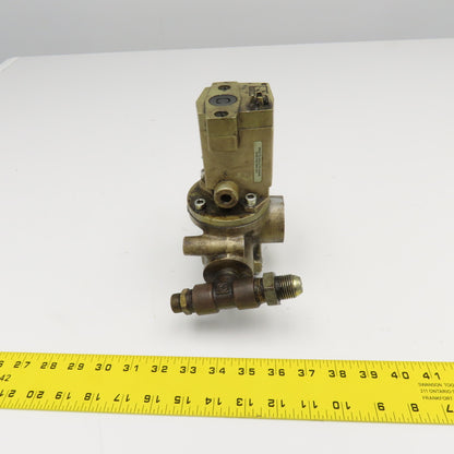 Ross D2773B4001 1/2" x 1" Port Pneumatic Poppet Solenoid Valve 24VDC