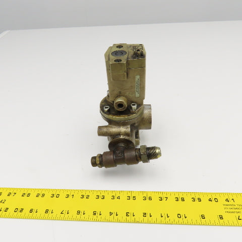 Ross D2773B4001 1/2" x 1" Port Pneumatic Poppet Solenoid Valve 24VDC