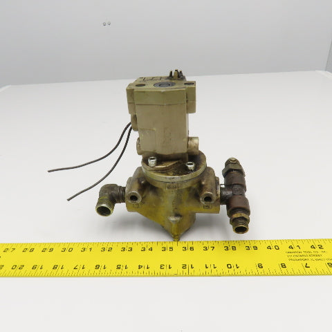Ross D2773B4001 1/2" x 1" Port Pneumatic Poppet Solenoid Valve 24VDC
