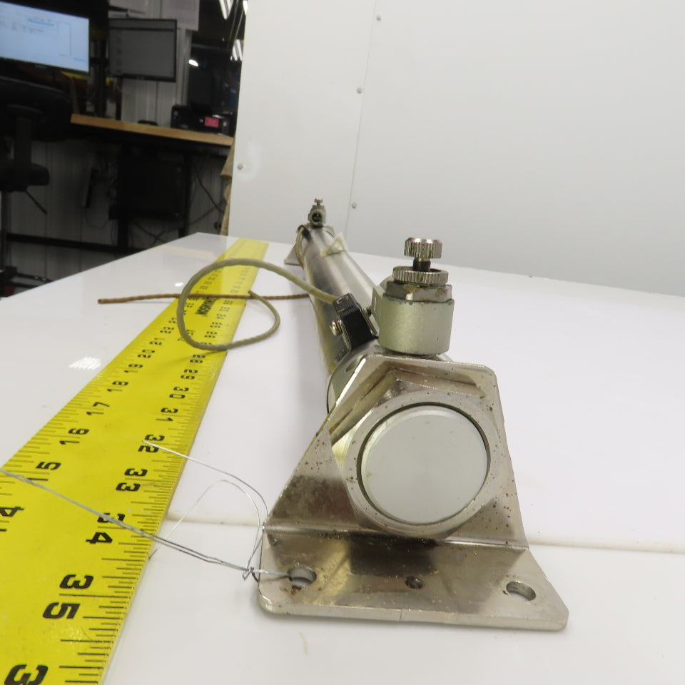 SMC Double Acting Pneumatic Cylinder 19" Stroke 14mm Rod 31mm Bore