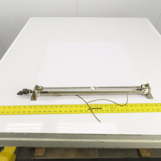 SMC Double Acting Pneumatic Cylinder 19" Stroke 14mm Rod 31mm Bore