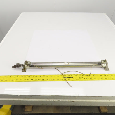 SMC Double Acting Pneumatic Cylinder 19" Stroke 14mm Rod 31mm Bore