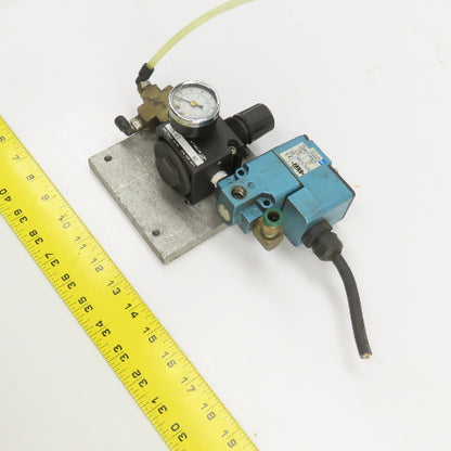 Watts R75-02CG Pneumatic Regulator W/MAC 225B-111AAAA Solenoid 120V