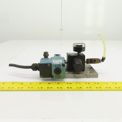 Watts R75-02CG Pneumatic Regulator W/MAC 225B-111AAAA Solenoid 120V