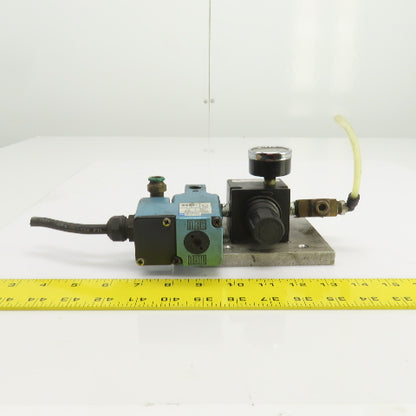 Watts R75-02CG Pneumatic Regulator W/MAC 225B-111AAAA Solenoid 120V