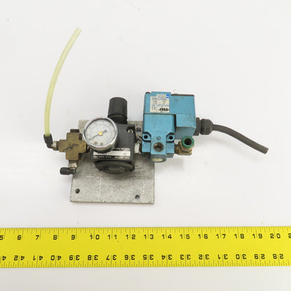 Watts R75-02CG Pneumatic Regulator W/MAC 225B-111AAAA Solenoid 120V