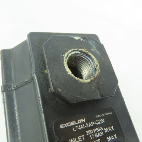 Excelon L74M-3AP-QDN Pneumatic Air Lubricator 3/8" NPT Ports 250 PSI