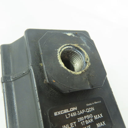 Excelon L74M-3AP-QDN Pneumatic Air Lubricator 3/8" NPT Ports 250 PSI