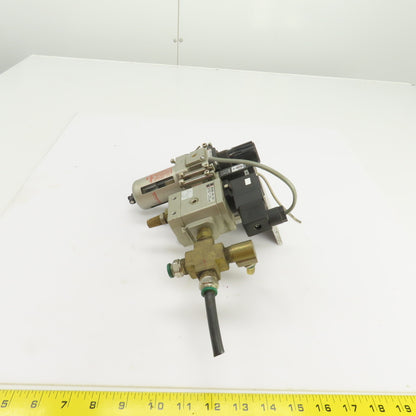 SMC AW30-N03-Z NAV3000-N03-5DZ Pneumatic Soft Start Valve W/Filter 24VDC