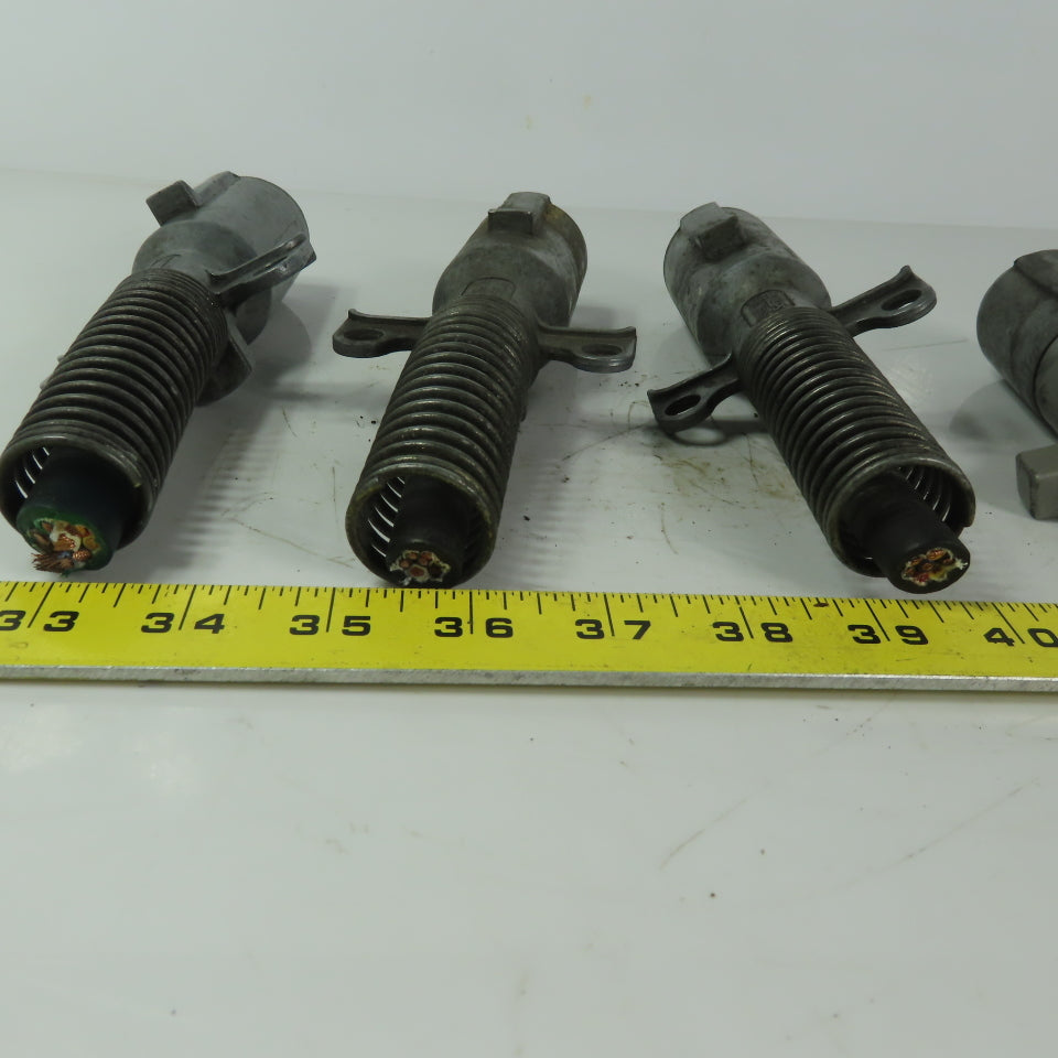 SAE J560b Trailer Plug End 7 Pin Round Grote Lot of 4