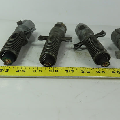 SAE J560b Trailer Plug End 7 Pin Round Grote Lot of 4