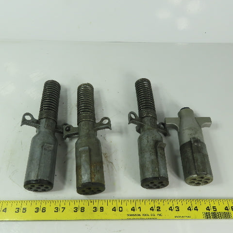 SAE J560b Trailer Plug End 7 Pin Round Grote Lot of 4