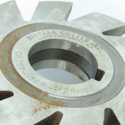 Niagara 1/2" Radius RH Corner Rounding Milling Cutter 4-1/4" OD 1-1/4" Arbor