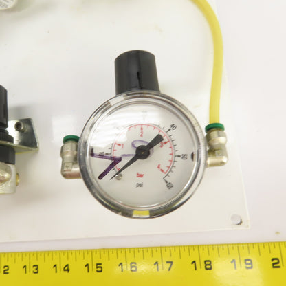 Watts Fluidair R374-02AG Regulated Pneumatic Air Supply Board 6 Output 0-60PSI