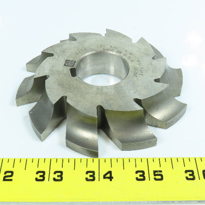 ITW 1/2" Radius Right Hand Corner Rounding Milling Cutter 4-1/4" OD 1-1/4" Arbor