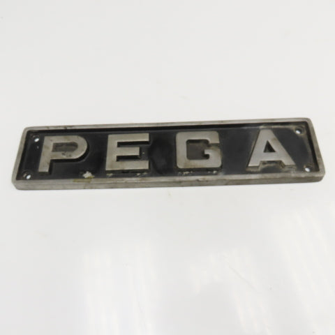 Amada PEGA Cast Aluminum Machine Name Plate 13-1/2" x 3"