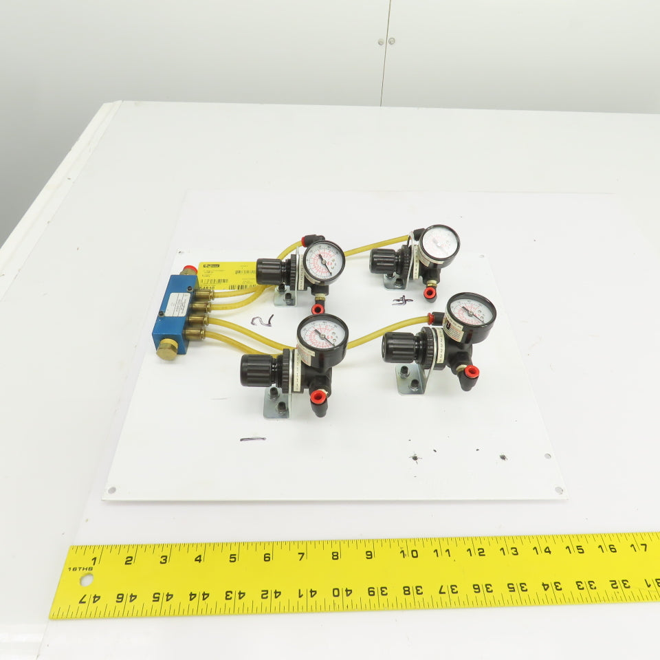Norgren R07-119-RGKA Regulated Pneumatic Air Supply Board 4 Output 0-160PSI