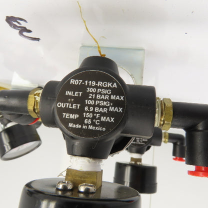 Norgren R07-119-RGKA Regulated Pneumatic Air Supply Board 4 Output 0-160PSI