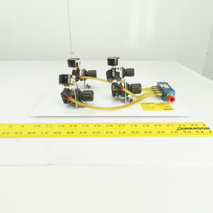 Norgren R07-119-RGKA Regulated Pneumatic Air Supply Board 4 Output 0-160PSI