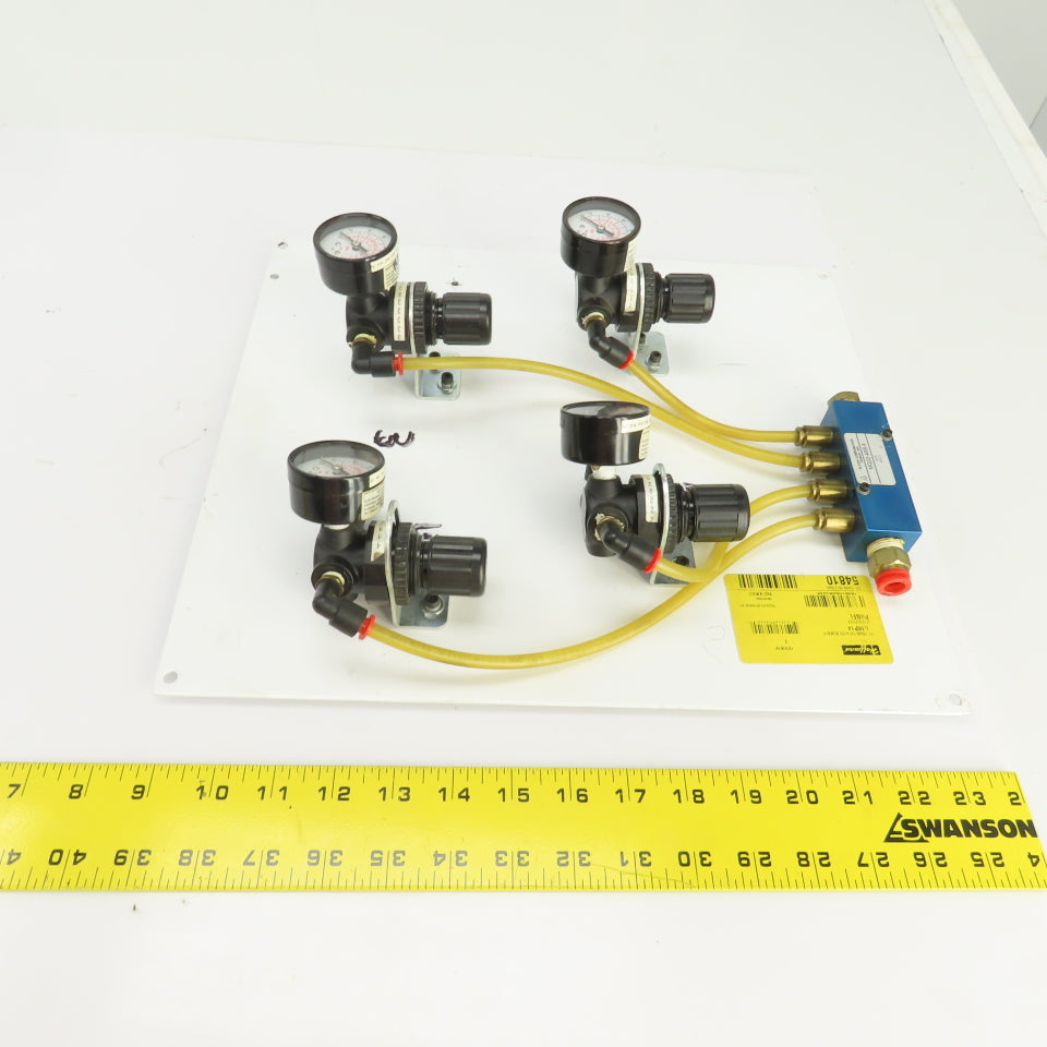 Norgren R07-119-RGKA Regulated Pneumatic Air Supply Board 4 Output 0-160PSI