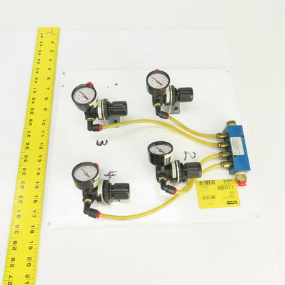 Norgren R07-119-RGKA Regulated Pneumatic Air Supply Board 4 Output 0-160PSI