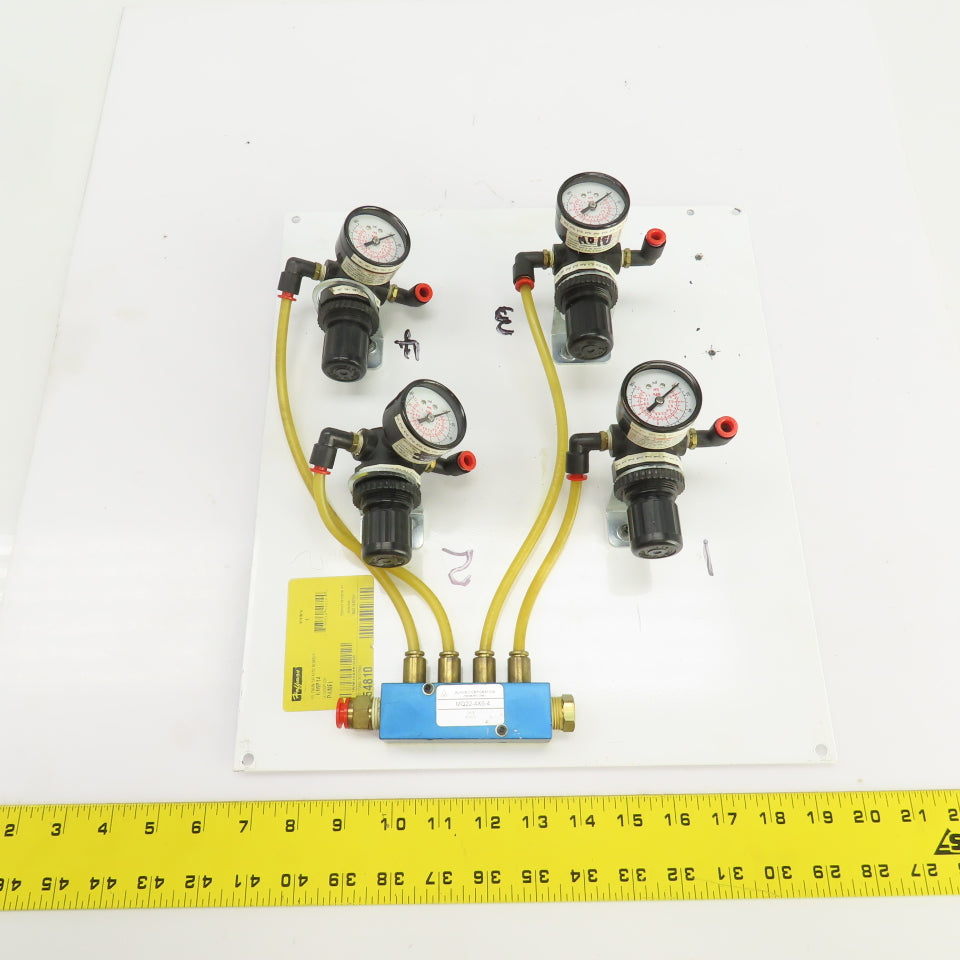 Norgren R07-119-RGKA Regulated Pneumatic Air Supply Board 4 Output 0-160PSI