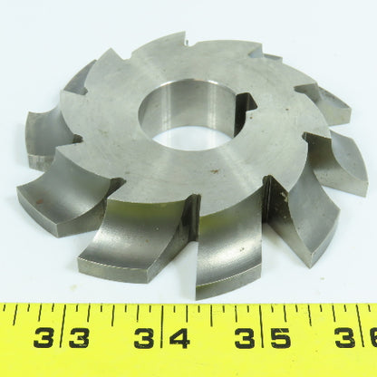 ITW 1/2" Radius Left Hand Corner Rounding Milling Cutter 4-1/4" OD 1-1/4" Arbor