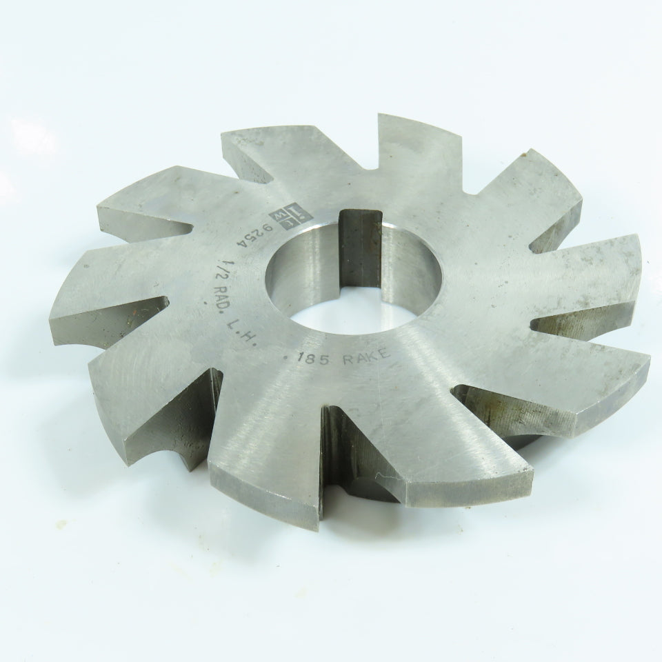 ITW 1/2" Radius Left Hand Corner Rounding Milling Cutter 4-1/4" OD 1-1/4" Arbor