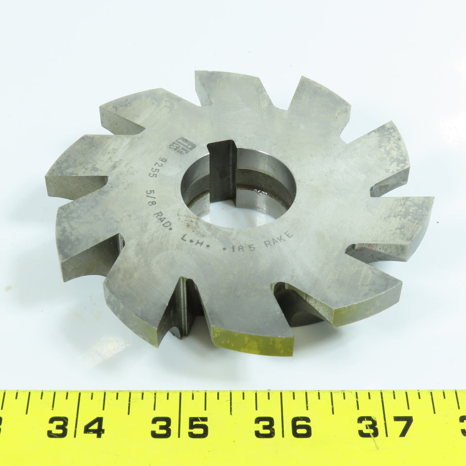 ITW 5/8" Radius Left Hand Corner Rounding Milling Cutter 1-1/4" Arbor Reground