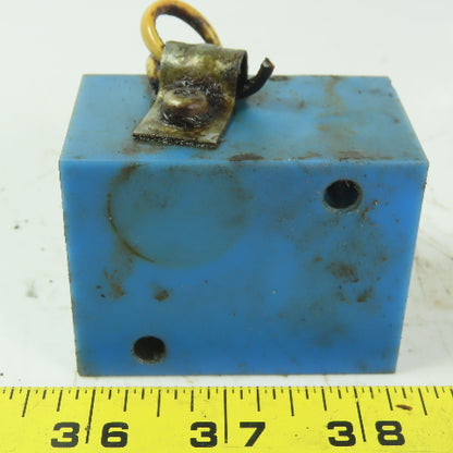 2 Limit Switch Plunger Head Mounted on Nylon Block