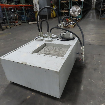4 Stage Oil Sump Strainer Mobile Reclaim Filtration Unit 1Hp 230/480V 3Ph 175Gal