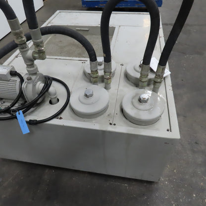 4 Stage Oil Sump Strainer Mobile Reclaim Filtration Unit 1Hp 230/480V 3Ph 175Gal