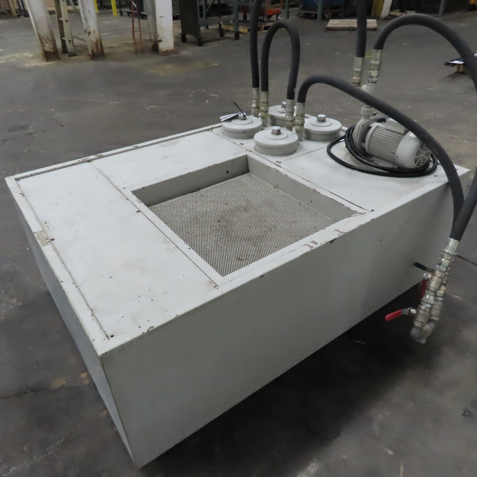 4 Stage Oil Sump Strainer Mobile Reclaim Filtration Unit 1Hp 230/480V 3Ph 175Gal