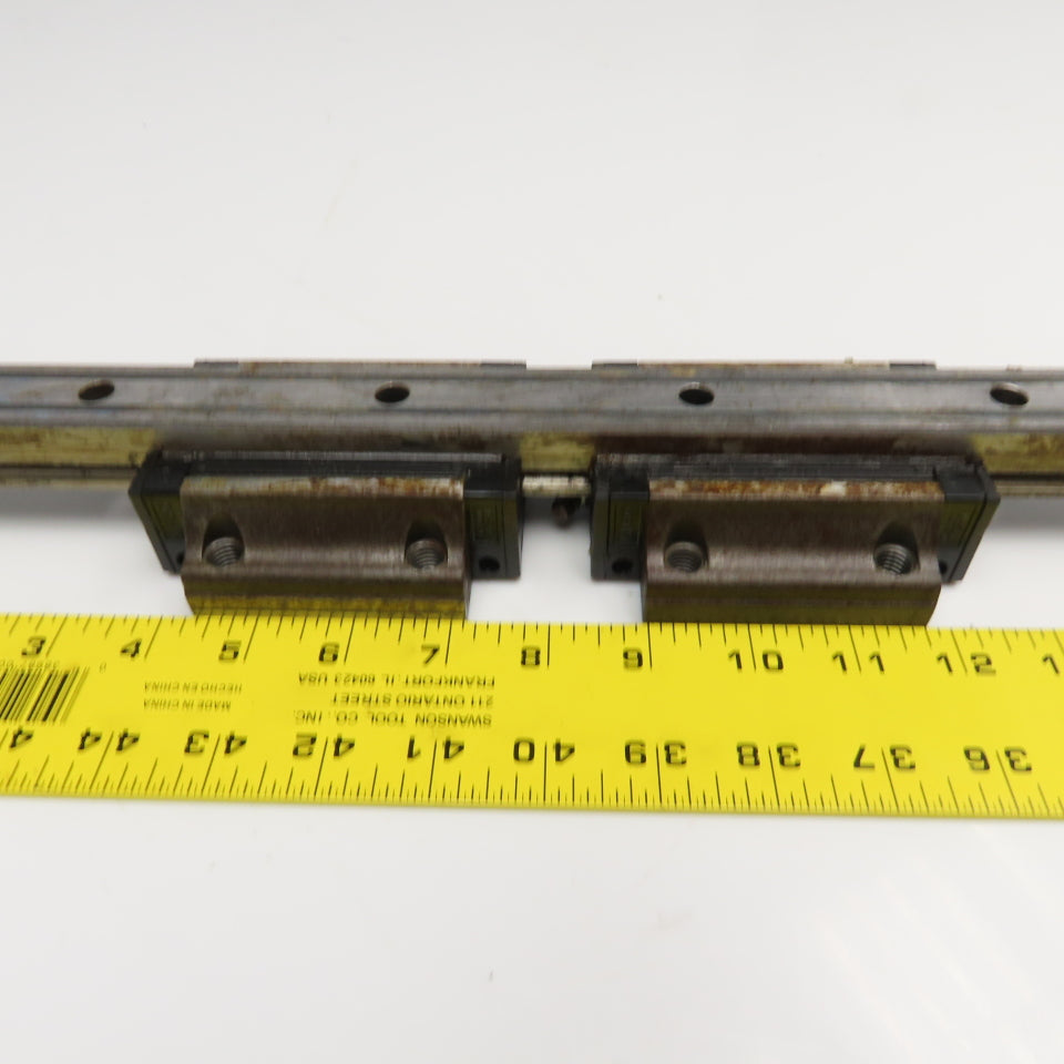 NSK H30 30mm Profile Linear Guide Rail 25-1/2" Long W/ Bearings