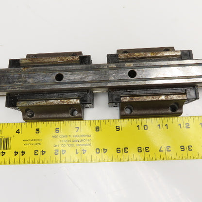 NSK H30 30mm Profile Linear Guide Rail 25-1/2" Long W/ Bearings