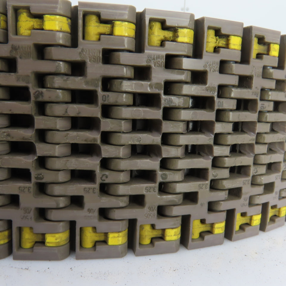 REX 8505/06 3-1/4" Wide x 40' Long Plastic Conveyor Chain Belt