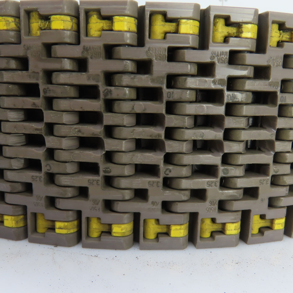 REX 8505/06 3-1/4" Wide x 40' Long Plastic Conveyor Chain Belt