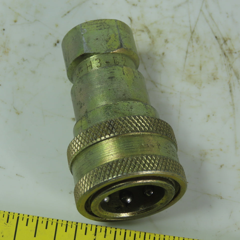 Parker H3-62 Female Hydraulic Quick Connect 3/8" FNPT