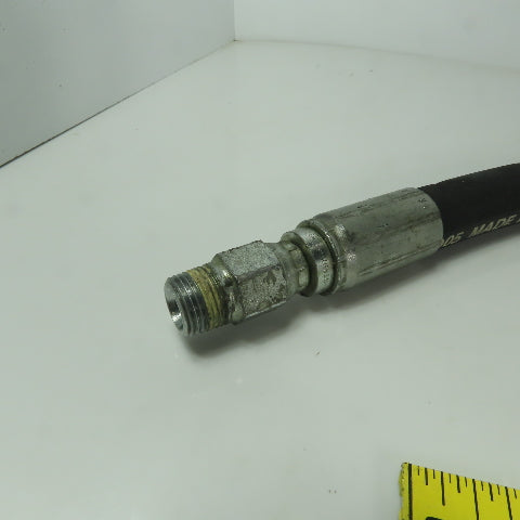 Parker 302/301-8WorldWide 25" Hydraulic Hose Assembly  W/Swivel 3/8" MNPT