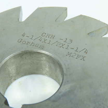 1/2" Radius RH Corner Rounding Milling Cutter 4-1/4" OD 1-1/4" Arbor Reground
