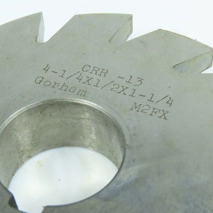 1/2" Radius RH Corner Rounding Milling Cutter 4-1/4" OD 1-1/4" Arbor Reground