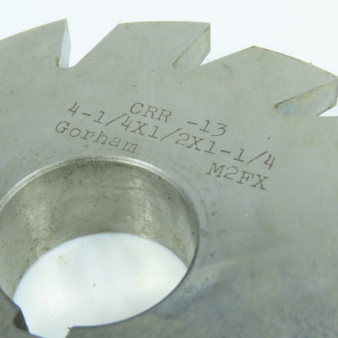 1/2" Radius RH Corner Rounding Milling Cutter 4-1/4" OD 1-1/4" Arbor Reground