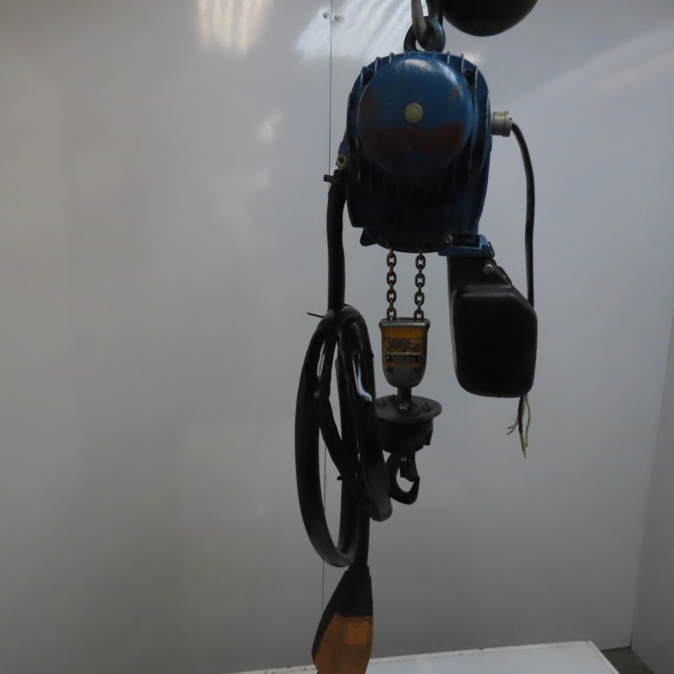 Demag PKV!-VI 1/4 Ton Electric Chain Hoist 460V 3PH 14' Lift 2 Speed 4/16FPM