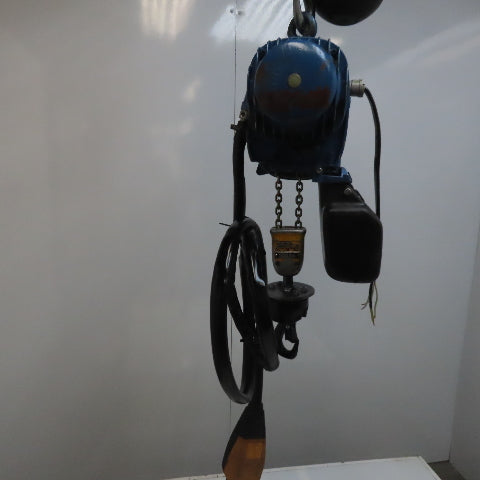 Demag PKV!-VI 1/4 Ton Electric Chain Hoist 460V 3PH 14' Lift 2 Speed 4/16FPM