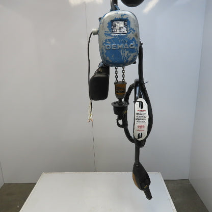 Demag PKV!-VI 1/4 Ton Electric Chain Hoist 460V 3PH 14' Lift 2 Speed 4/16FPM