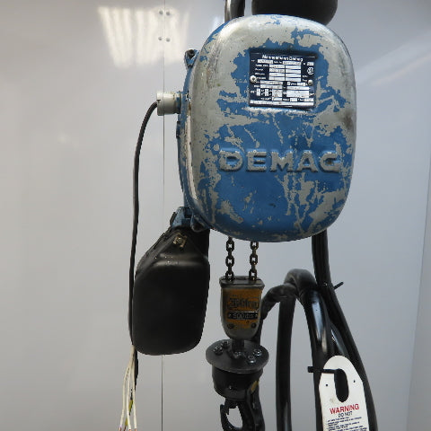 Demag PKV!-VI 1/4 Ton Electric Chain Hoist 460V 3PH 14' Lift 2 Speed 4/16FPM