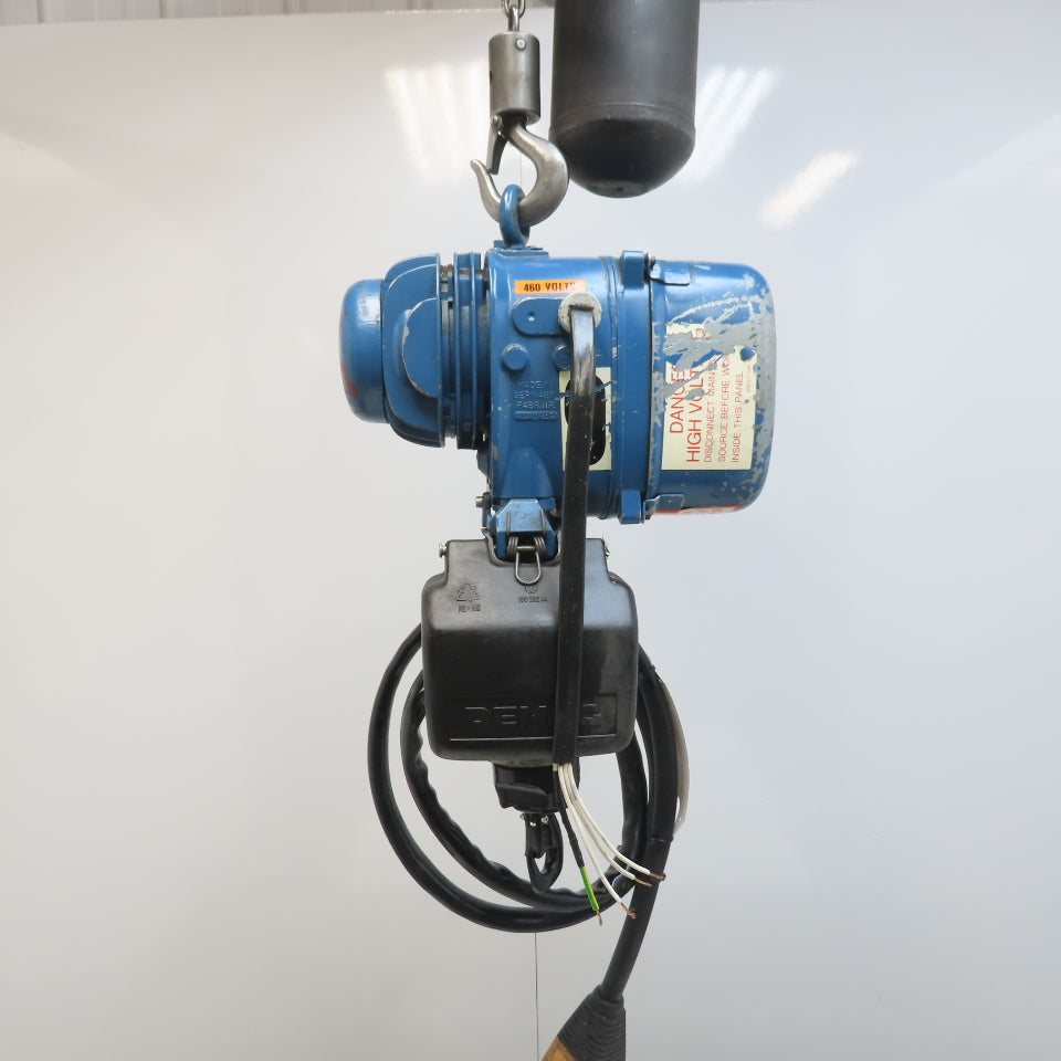 Demag PKV!-VI 1/4 Ton Electric Chain Hoist 460V 3PH 14' Lift 2 Speed 4/16FPM