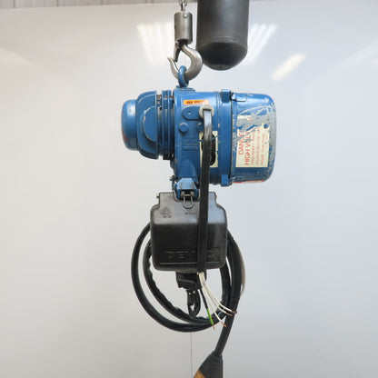 Demag PKV!-VI 1/4 Ton Electric Chain Hoist 460V 3PH 14' Lift 2 Speed 4/16FPM