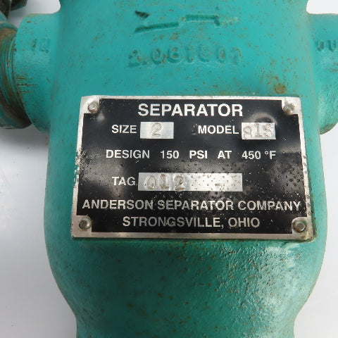 Anderson Separator Model 81S 2"NPT Combination Separator Trap For Air,Gas 150PSI
