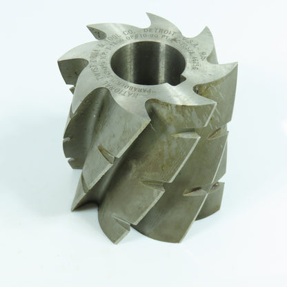 National Twist Drill 3" x 3" Horizontal Plain Milling Slot Cutter 1-1/4" Arbor
